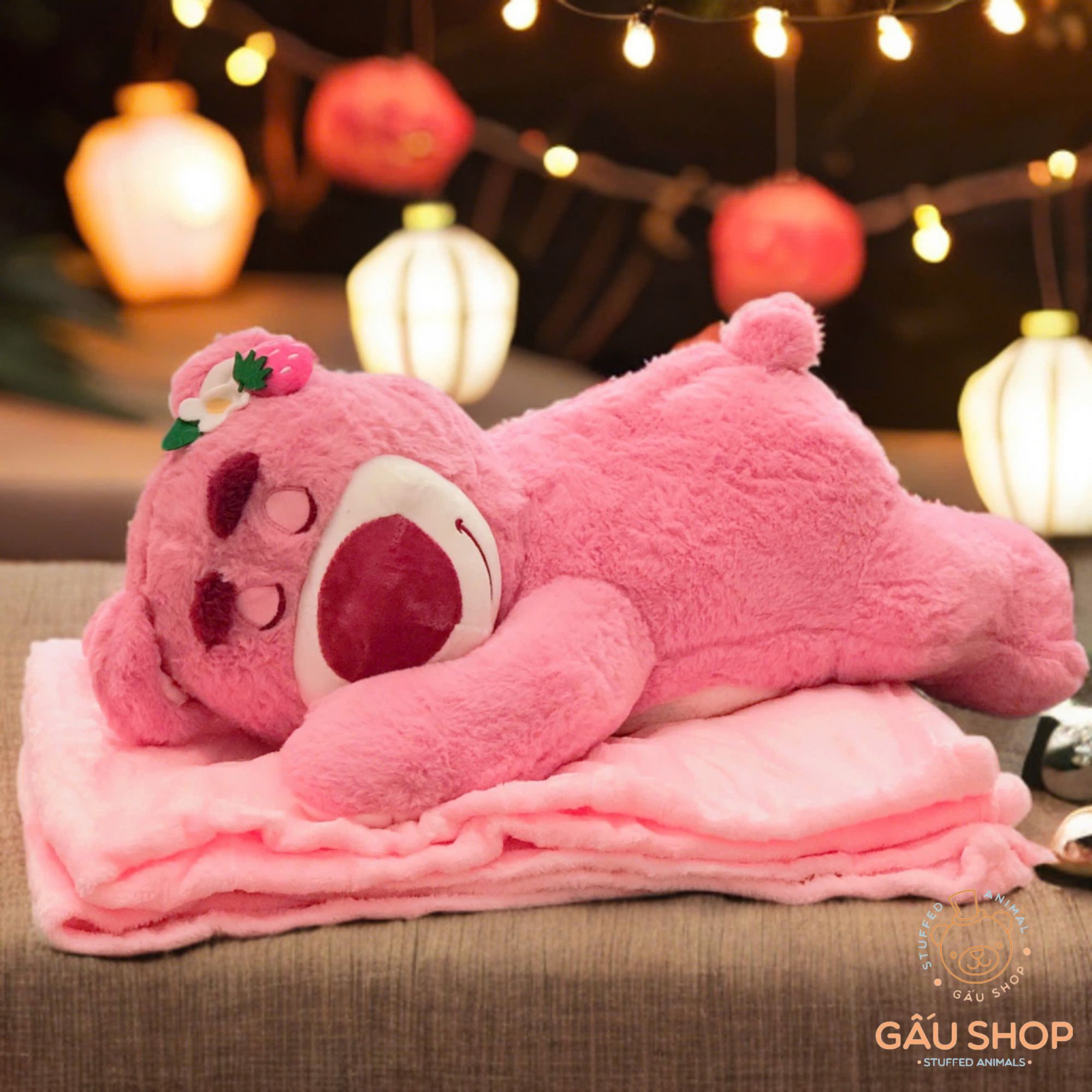 Gối mền lotso nằm ngủ