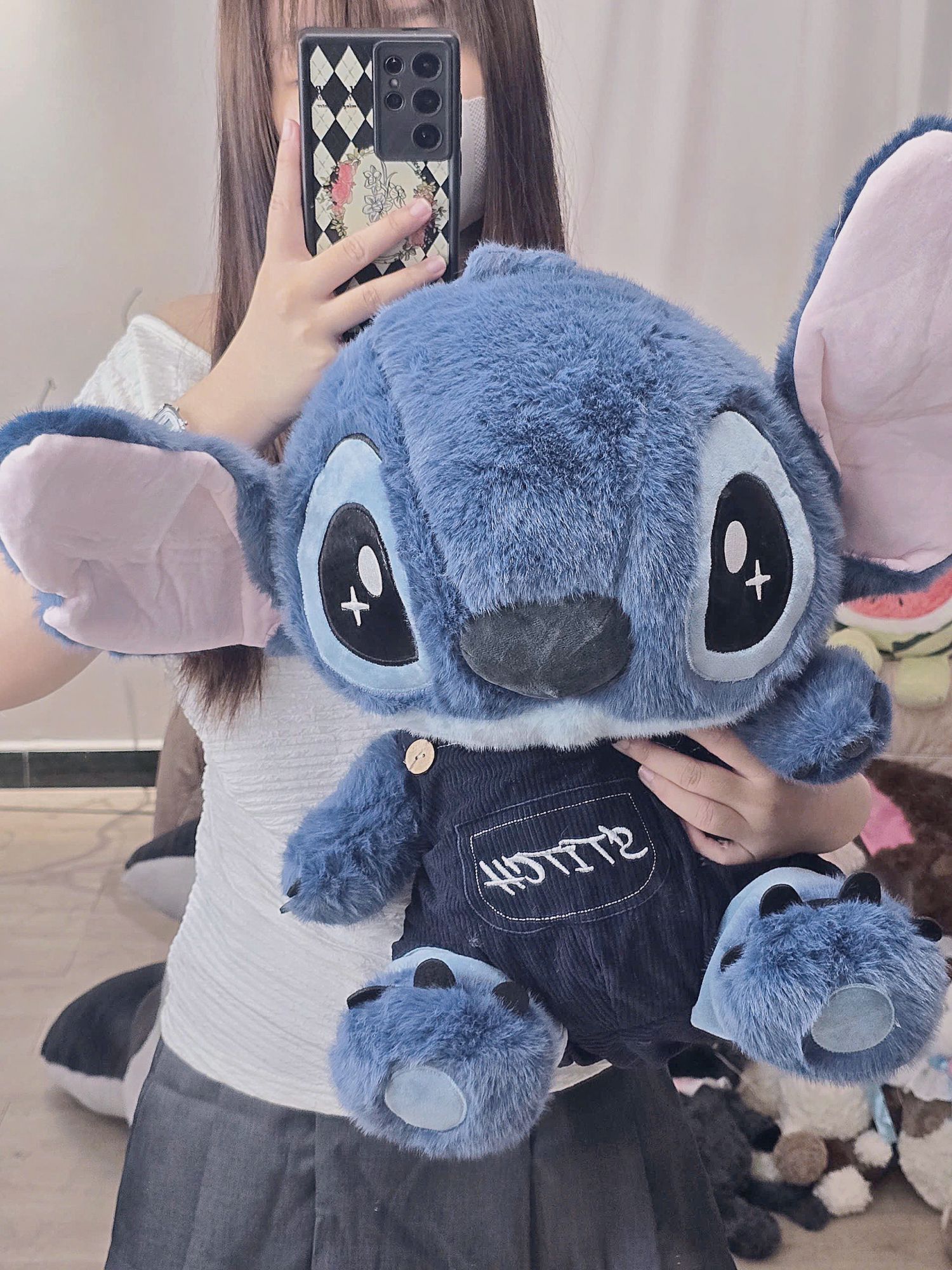 Stitch áo hoodie / yếm bigsize